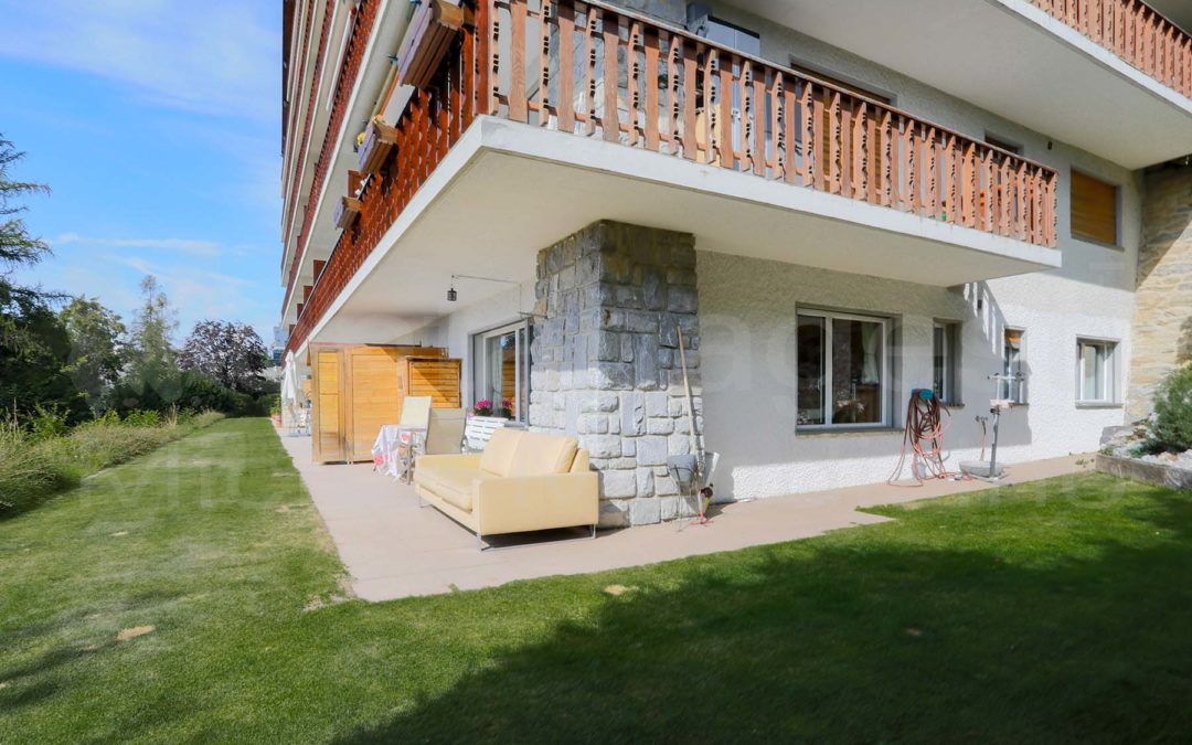 2.5 pièces rénové avec vue sur la station et pelouse